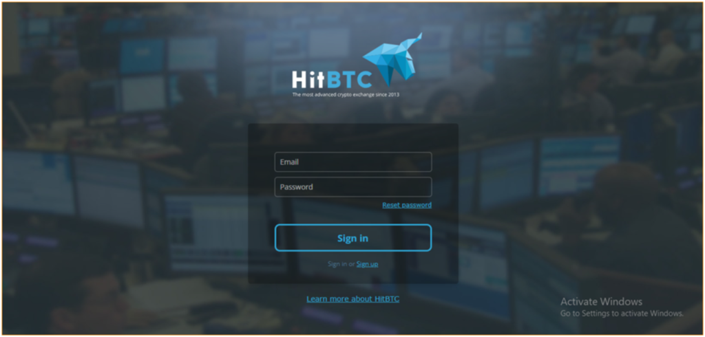 API for HitBTC