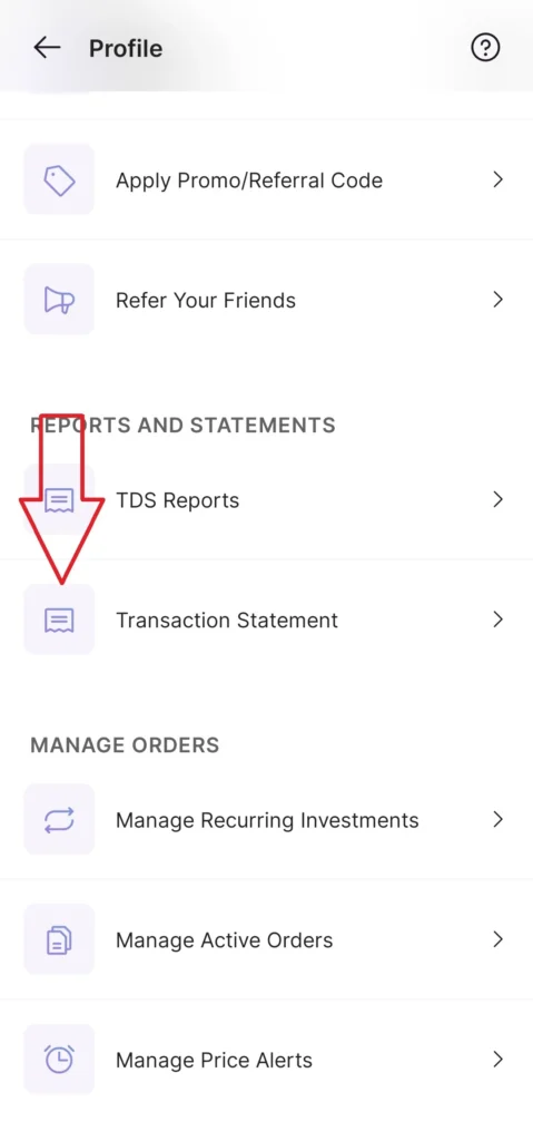 Mudrex Trade History